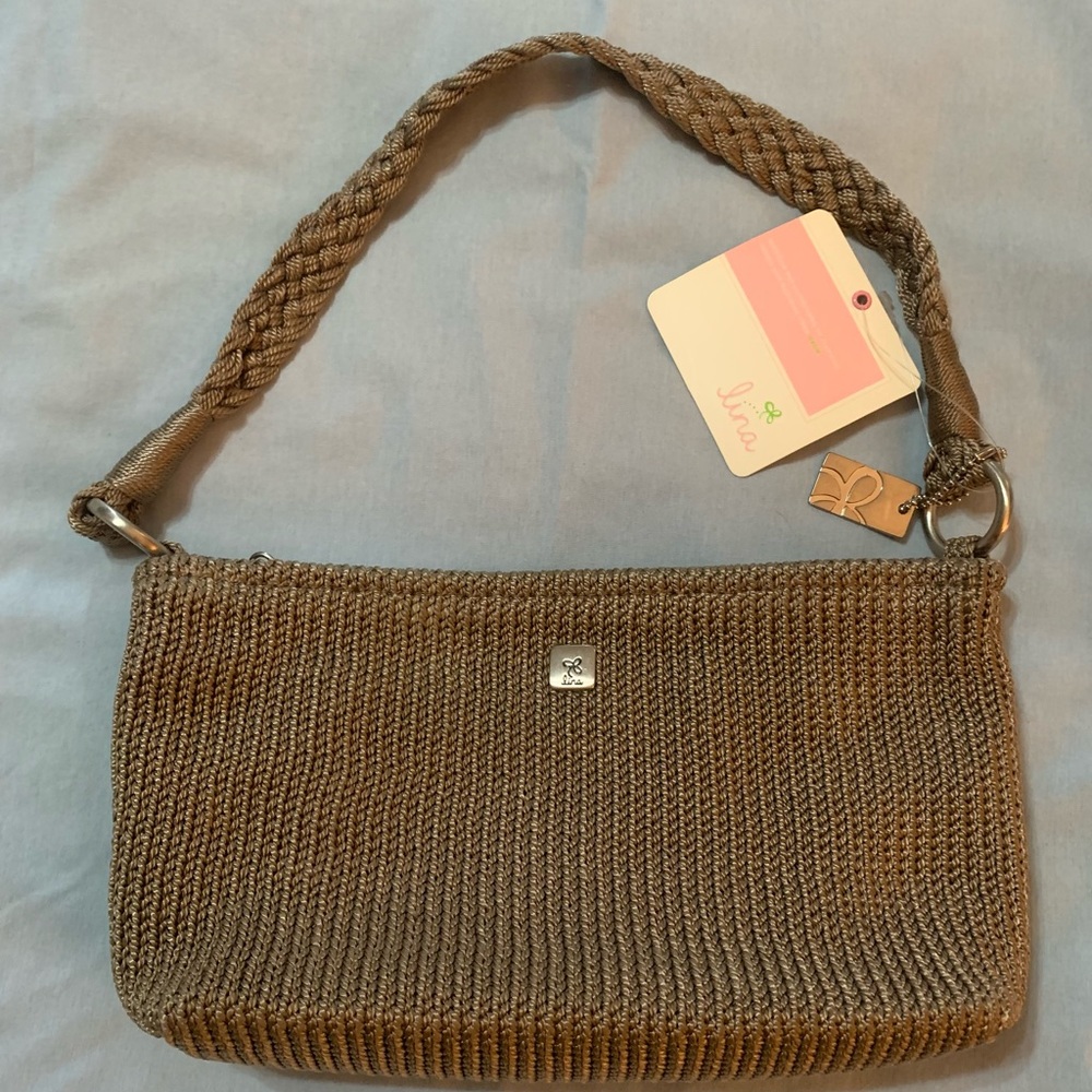 NWT LINA woven handbag.